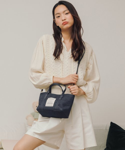 RABI MINI CROSSBODY DAILY CANVAS BAG - 2 COLORS BLACK