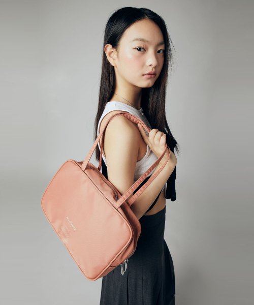 EVE NYLON SQUARE BOWLING BAG - 4 COLORS GREY