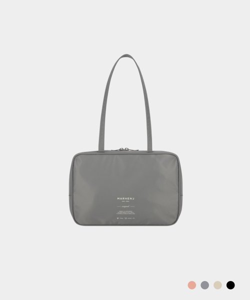 EVE NYLON SQUARE BOWLING BAG - 4 COLORS GREY