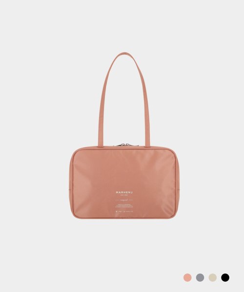 EVE NYLON SQUARE BOWLING BAG - 4 COLORS GREY