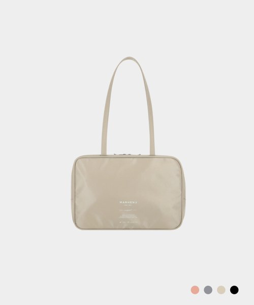 EVE NYLON SQUARE BOWLING BAG - 4 COLORS GREY