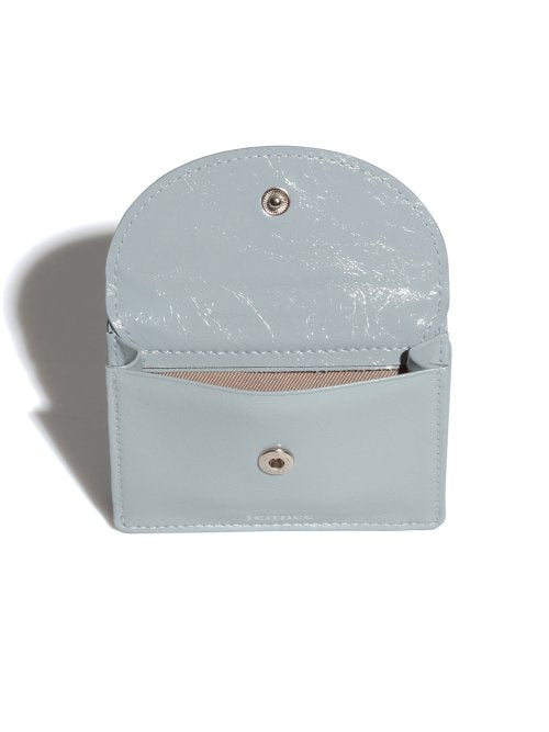 CRINKLE HALFMOON MINI WALLET MID - 6 COLORS GREY