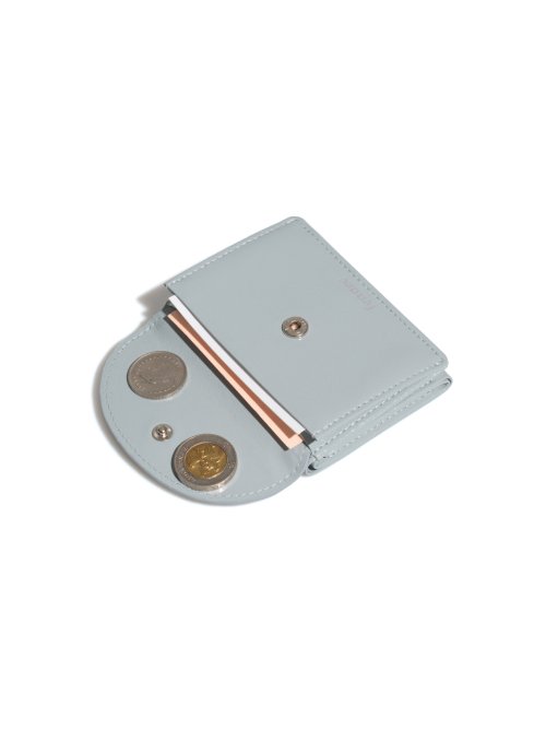 CRINKLE HALFMOON MINI WALLET MID - 6 COLORS GREY