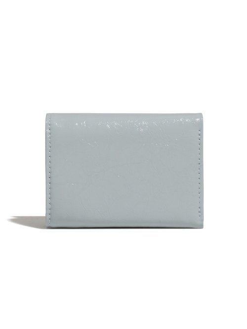 CRINKLE HALFMOON MINI WALLET - 6 COLORS GREY