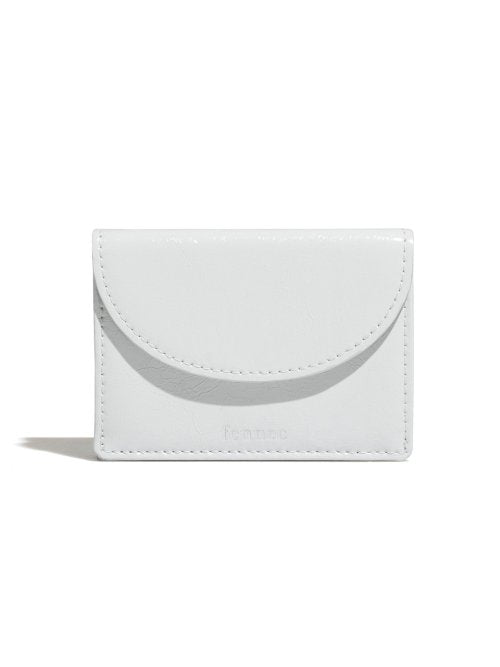 CRINKLE HALFMOON MINI WALLET MID - 6 COLORS LIGHT GREY