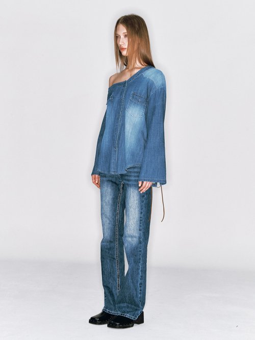 THICK STITCH JEAN BLUE