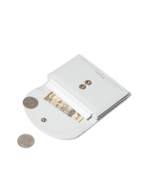 CRINKLE HALFMOON ACCORDION POCKET - 10 COLORS LIGHT GREY