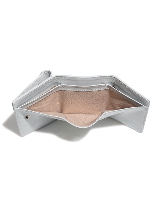 CRINKLE TRIANGLE TRIPLE WALLET - 7 COLORS LIGHT GREY