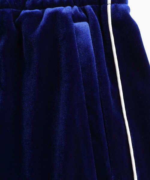 VELVET TRACK LONG SKIRT - 2 COLORS NAVY