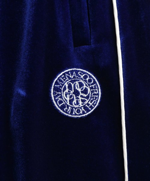 VELVET TRACK LONG SKIRT - 2 COLORS NAVY
