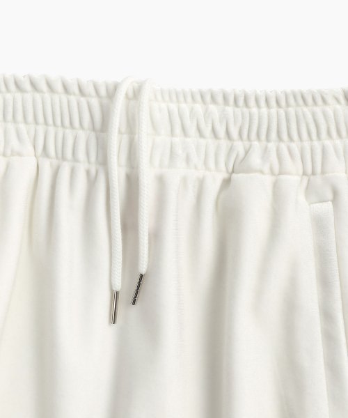 VELVET TRACK LONG SKIRT - 2 COLORS WHITE