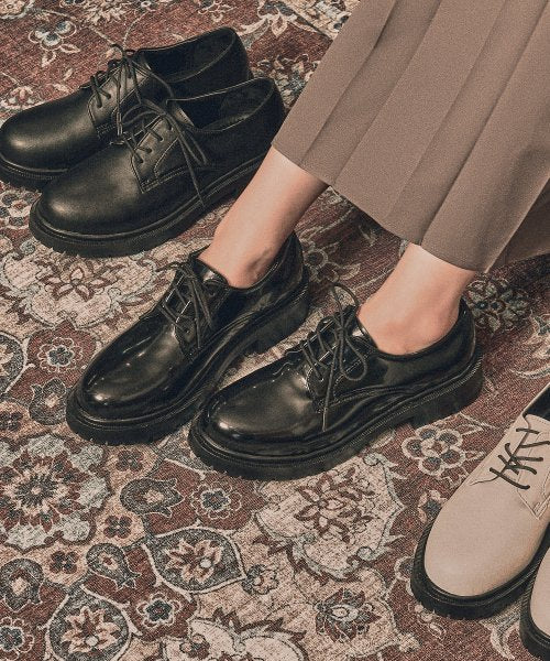 ROUND TOE CHUNKY BLACK