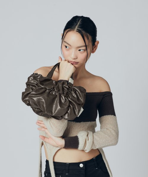 POPCORN JAZZ DAILY SHOULDER CROSSBODY BAG - 3 COLORS BEIGE