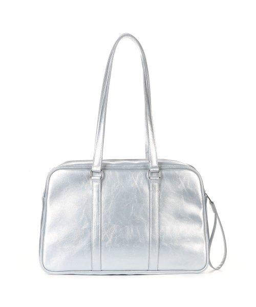 CRYSTAL LEATHER BOSTON BAG #徐睿知同款! - 5 COLORS SILVER