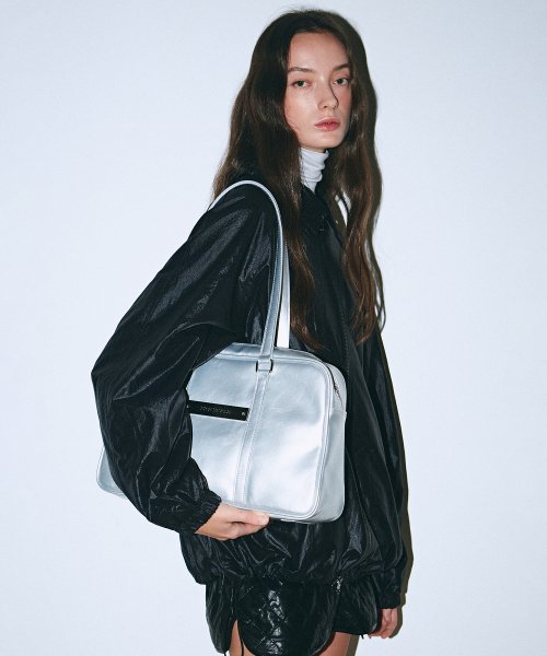 CRYSTAL LEATHER BOSTON BAG #徐睿知同款! - 5 COLORS SILVER