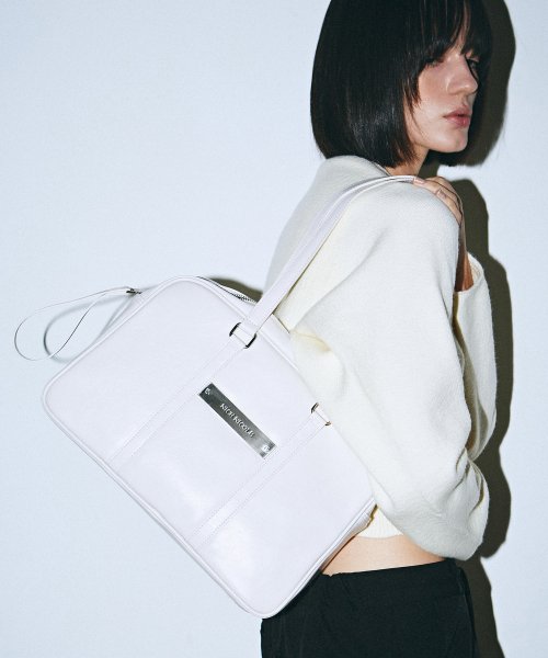 CRYSTAL LEATHER BOSTON BAG #徐睿知同款! - 5 COLORS CREAM