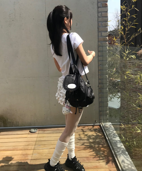 Nostalgia chubby Backpack Black