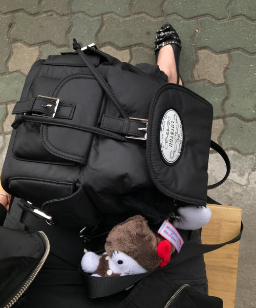 Nostalgia chubby Backpack Black