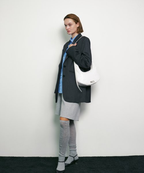 CLAM SHOULDER BAG - 4 COLORS IVORY