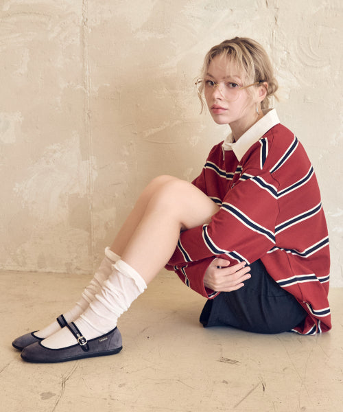 MARY JANE FLAT CHARCOAL
