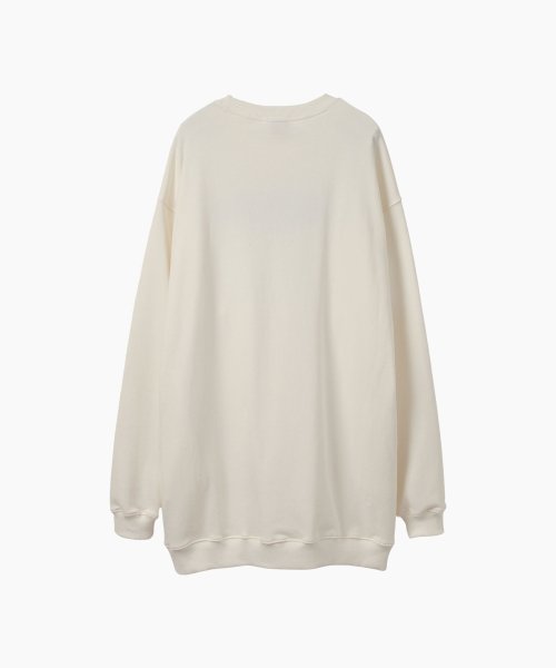 WOMEN SLOGAN LOOSE-FIT DRESS - 2 COLORS IVORY
