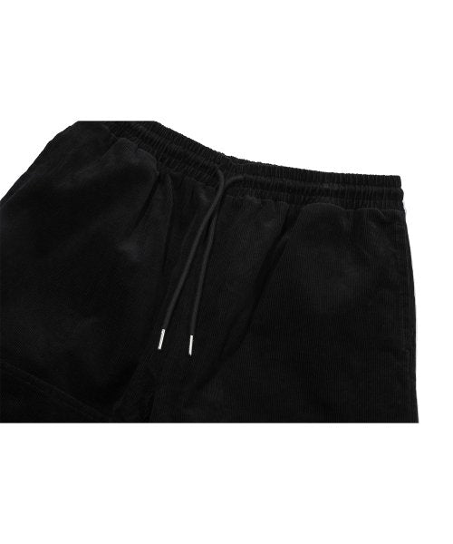 CORDUROY WIDE OVER CARGO PANTS - 2 COLORS BLACK