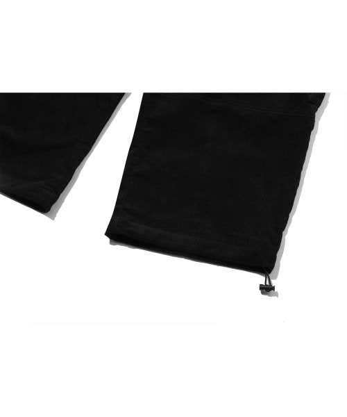 CORDUROY WIDE OVER CARGO PANTS - 2 COLORS BLACK