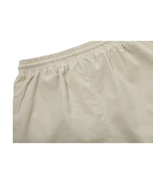 CORDUROY WIDE OVER CARGO PANTS - 2 COLORS CREAM