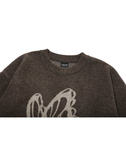 BRUSHED SWEATER - 2 COLORS BROWN