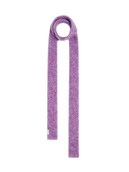 BOUCLE KNIT MUFFLER FUCHSIA - 4 COLORS PURPLE