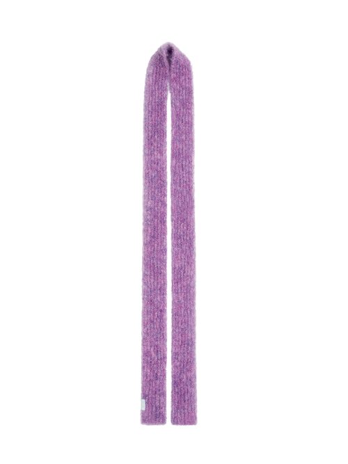BOUCLE KNIT MUFFLER FUCHSIA - 4 COLORS PURPLE