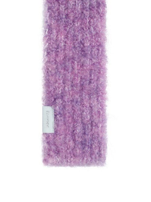 BOUCLE KNIT MUFFLER FUCHSIA - 4 COLORS PURPLE
