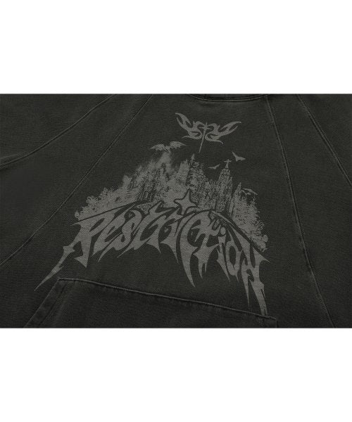 PIGMENT SNAP HOODIE - 2 COLORS BLACK