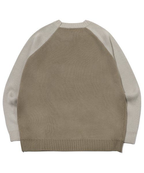 MIXED EMBROIDERY SWEATER CREAM