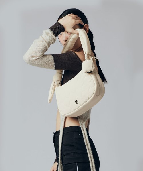MARO MINI Q QUILTED PADDING BAG - 4 COLORS TAUPE