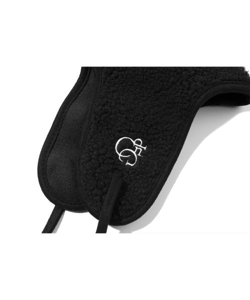 LOGO TROOPER FLEECE EARFLAP - 3 COLORS BLACK