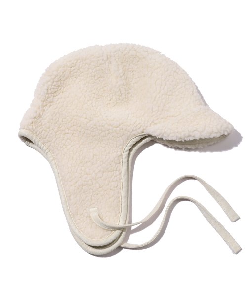 LOGO TROOPER FLEECE EARFLAP - 3 COLORS CREAM