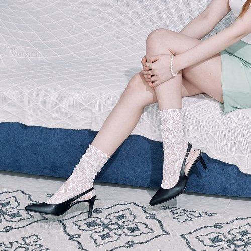 5/ SLINGBACK HEEL TEAL