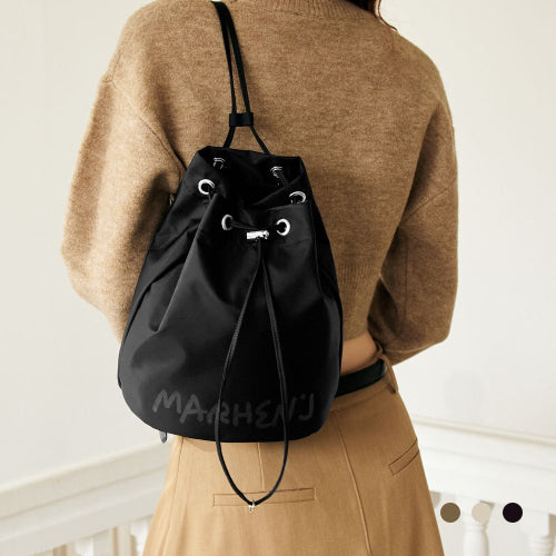 LIENA NYLON SLING SHOULDER BAG - 4 COLORS PINK