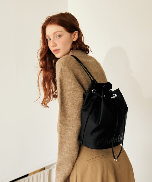 LIENA NYLON SLING SHOULDER BAG - 4 COLORS PINK