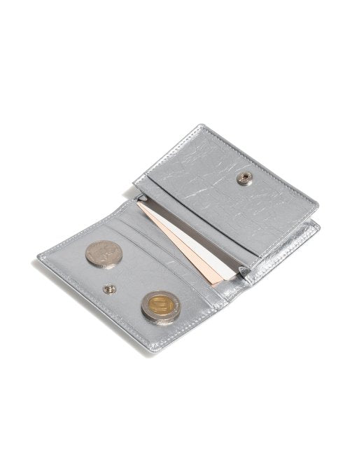 CRINKLE NAME POCKET - 2 COLORS SILVER