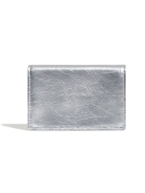 CRINKLE NAME POCKET - 2 COLORS SILVER