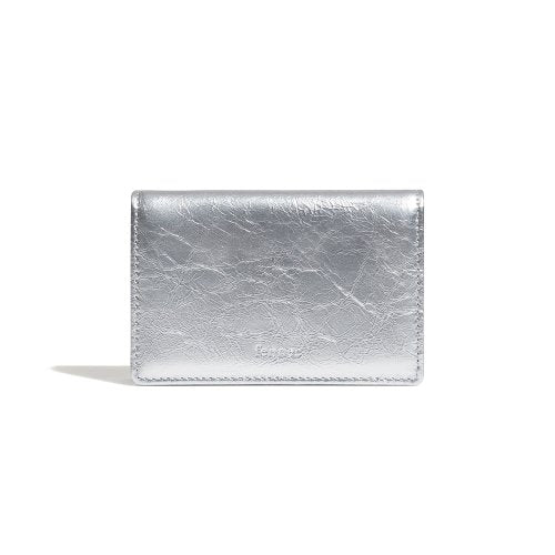 CRINKLE NAME POCKET - 2 COLORS SILVER