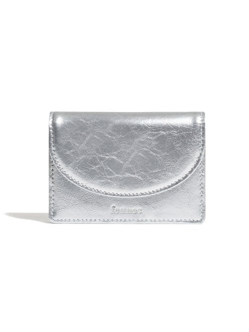 CRINKLE HALFMOON ACCORDION POCKET - 10 COLORS SILVER