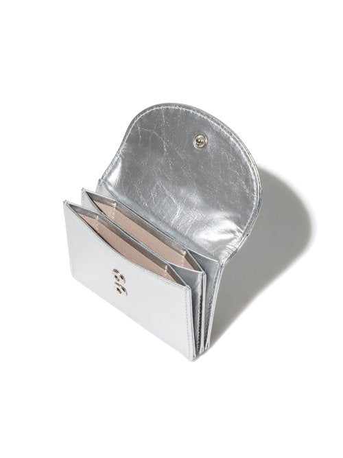 CRINKLE HALFMOON ACCORDION POCKET - 10 COLORS SILVER