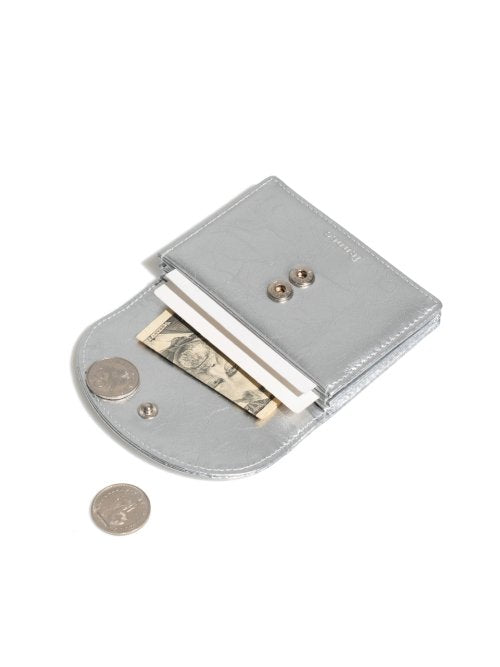 CRINKLE HALFMOON ACCORDION POCKET - 10 COLORS SILVER