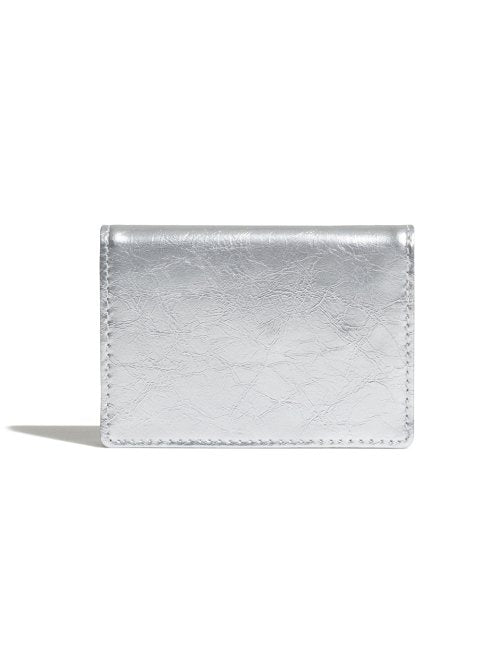 CRINKLE HALFMOON ACCORDION POCKET - 10 COLORS SILVER