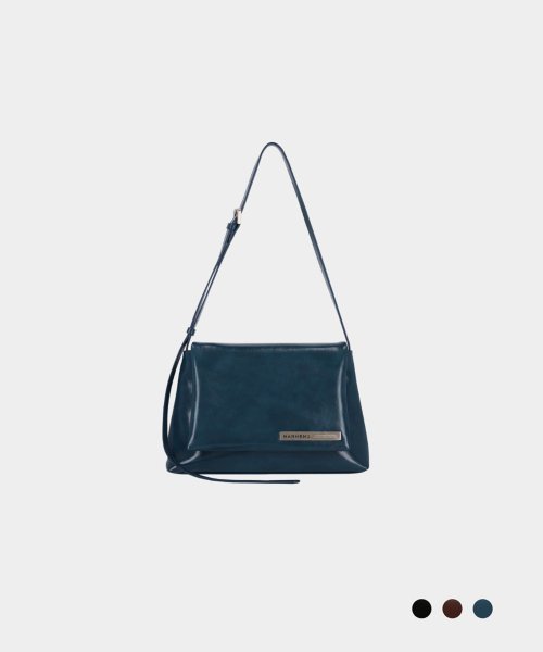 ELLIE FLAP SHOULDER CROSSBODY BAG - 3 COLORS BLACK