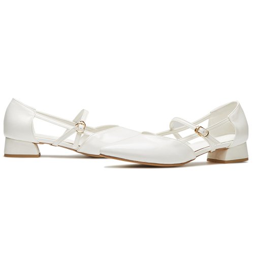 SIDE STRAP LINE LOW HEEL PLATFORM PUMPS AURORA - 2 COLORS BLACK
