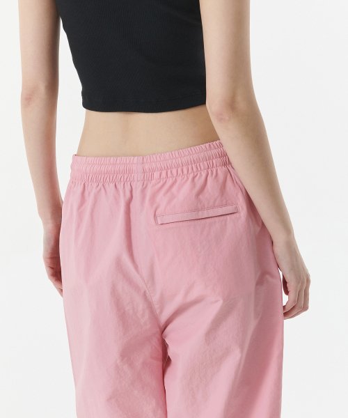SIDE LINE WIDE TRACK PANTS - 4 COLORS PINK